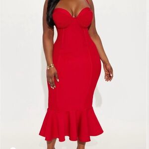 Elegant Blue Sweetheart Neckline Bandage Dress 👗 Size 1XL